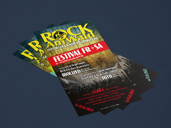 Eintrittskarten für das Festival Rock am Wald.