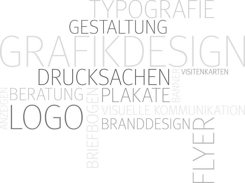 Grafikdesign – Typografie – Drucksachen – Gestaltung – Logo – Flyer – Visitenkarten